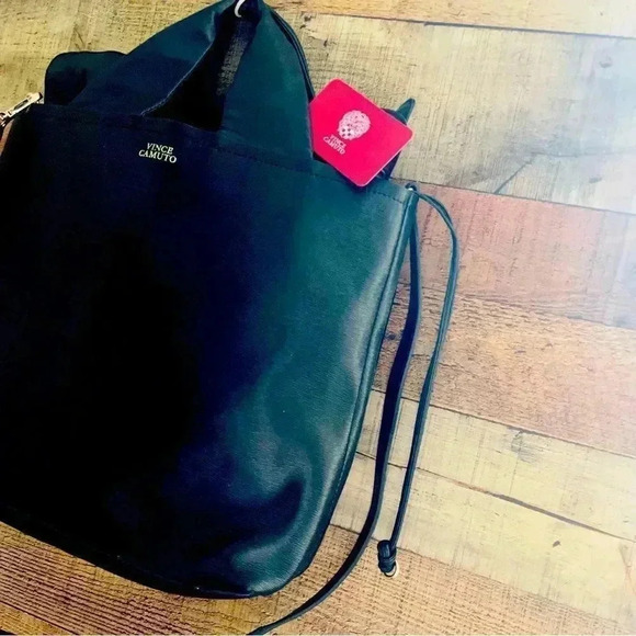 NWOT Vince Camuto Asti Saffiano Leather Satchel/Crossbody With Removable Strap - Picture 4 of 12